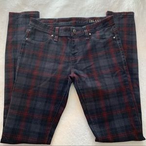 BLANK NYC First Cut Plaid Retro Skinny Jeans NWOT